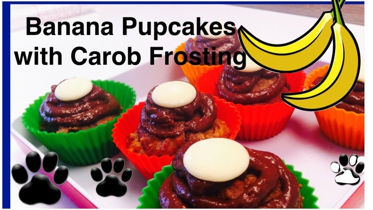 BANANA DOG PUPCAKES - DIY Dog Food - a tutorial by Cooking For Dogs