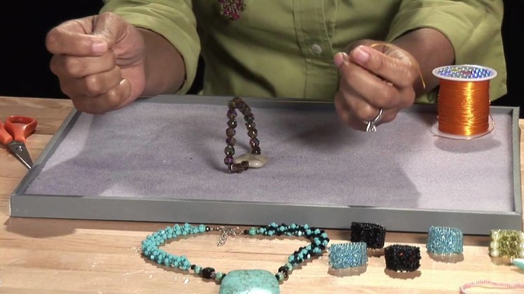 Beading Projects : How to Tie a Beaded Bracelet