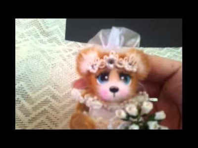 Bride Tear Bear for scrapbook pages, cards or album