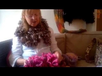 Cha Cha Cha Yarn Scarf using Crochet Hook by Helen Wilberforce
