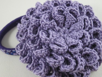 Crochet a Pretty Lilac Flower Hair Band - DIY Style - Guidecentral