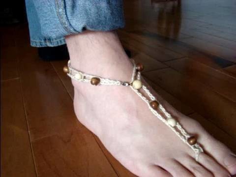 Crochet Barefoot Sandals or Invisible Sandals For The Beach