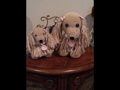 Crochet easy to follow Cocker Spaniel dog and puppy DIY tutorial part 2