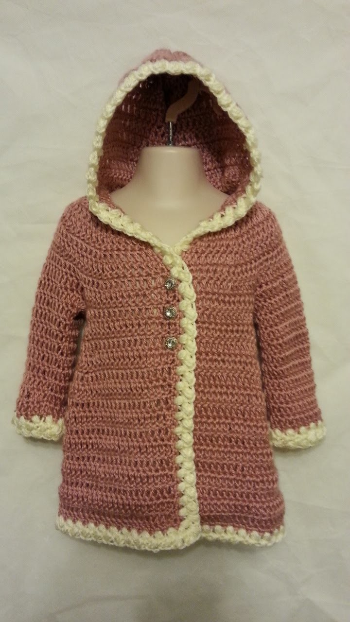 #Crochet THIS ADORABLE #BABY #OVERCOAT Jacket #tutorial #diy