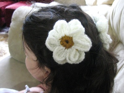 Daisy Flower - Left Handed Crochet Tutorial