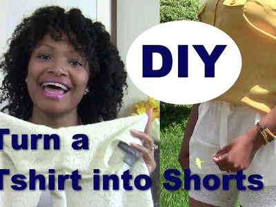 DIY How to make shorts from a T-shirt