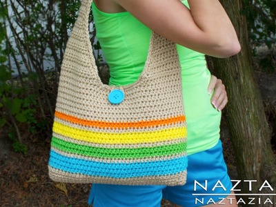 DIY Learn How to Make & Crochet Easy Beginner Tote Bag Handbag Purse Summer Pattern