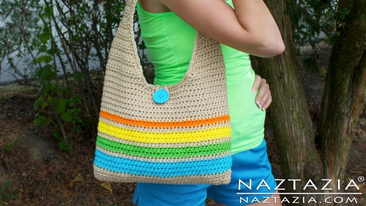DIY Learn How to Make & Crochet Easy Beginner Tote Bag Handbag Purse Summer Pattern