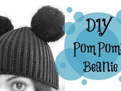 DIY: POMPOMS. Mickey Mouse hat! (quick and easy! ^^)
