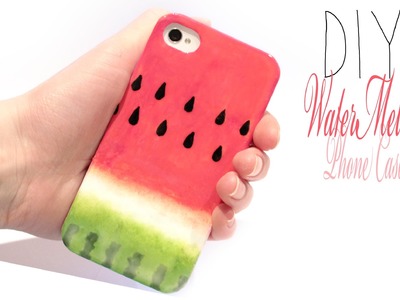 Easy DIY Watermelon Phone Case!  SUPERCUTE and fruity ^___^