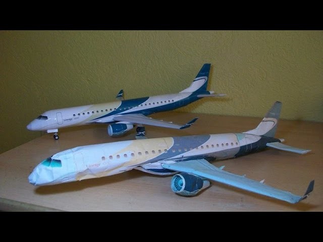 Embraer Lineage 1000 Papercraft (Remake)