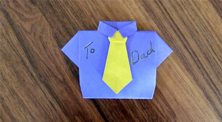 Fold a Father's Day card (or birthday or Missionary card), Part 2 - the tie, origami