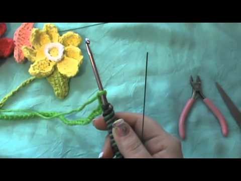 How to Crochet a "Daffodil Bouquet"-Free Pattern- Video 3