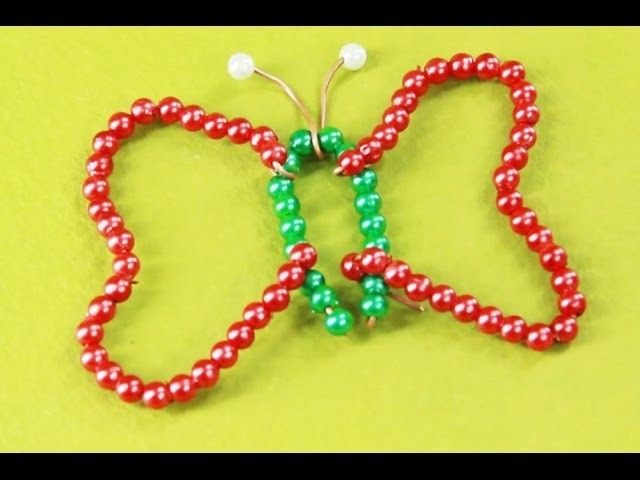 How to make a Beads Butterfly - art and craft