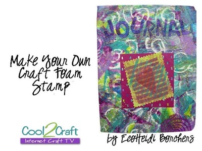 How to Make a Craft Foam Stamp featuring Aleene's Turbo Tacky Glue by EcoHeidi Borchers