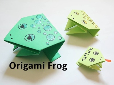 How to make an Origami Frog