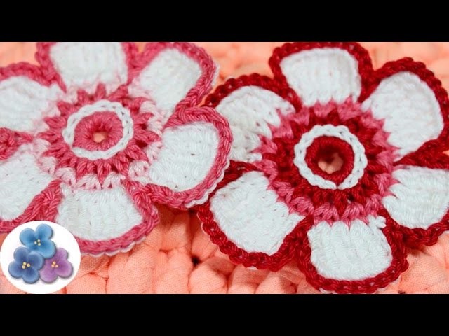 How to Make Crochet Flower Tutorial Crochet Pattern Flowers Mathie