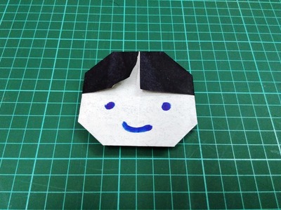 How to make origami paper boy face | Origami. Paper Folding Craft, Videos and Tutorials.