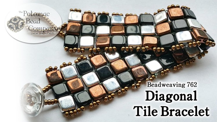 Make a Diagonal Tile Bracelet
