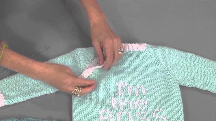 Necklines for Knitted Baby Sweaters, from Knitting Daily TV Episode 1413 with Vickie Howell