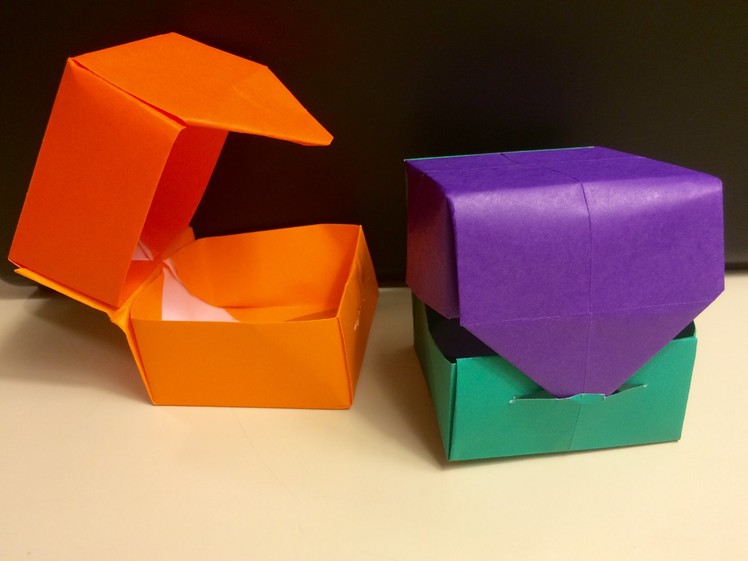 Origami "Hinged" Box with Lid - Fun and Easy for Kids