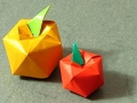 Origami Instructions: Apple (Shuzo Fujimoto)