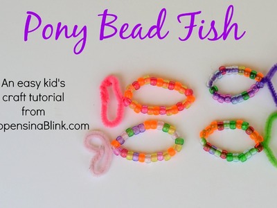 Pony Bead Fish Kid's Craft