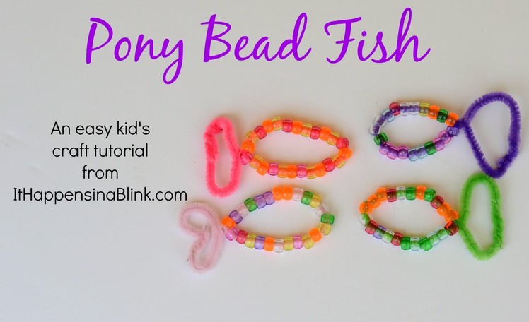Pony Bead Fish Kid's Craft