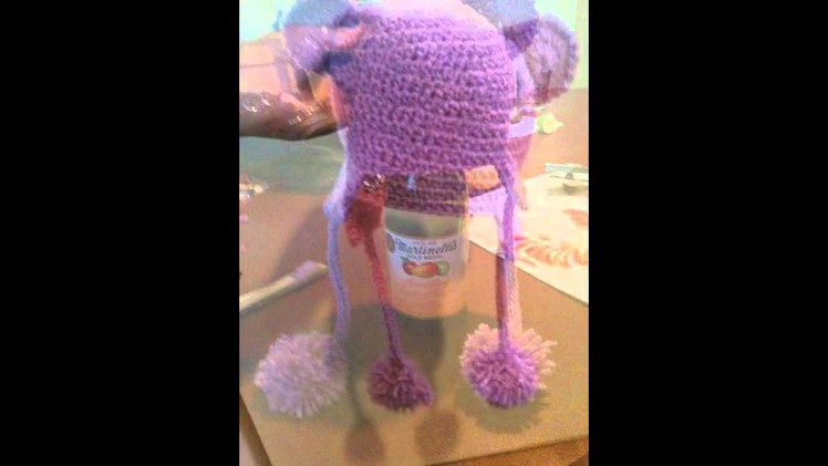 Response:Crochet Cap with Bear Ears- Ear Flaps - Toddler Size