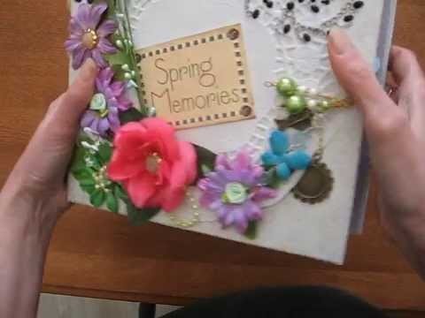 Spring. Easter. Mother's Day 8x8 Scrapbook Mini Album