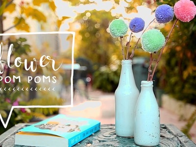Summer Room Decor ✿ Pom Pom Flowers DIY