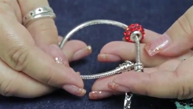 Using the Antique Silver Plated 35mm Snake Chain Bracelet, Add-A-Bead