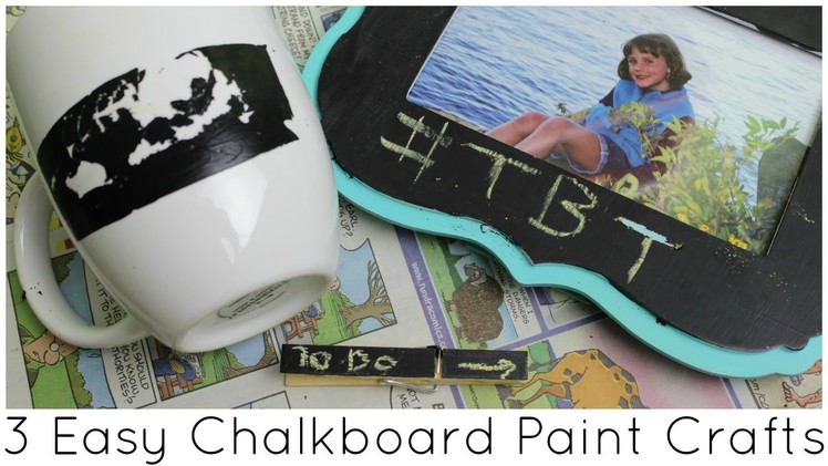 3 Easy Chalkboard Paint Crafts