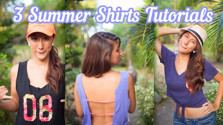 3 Easy DIY Summer Shirts Tutorials
