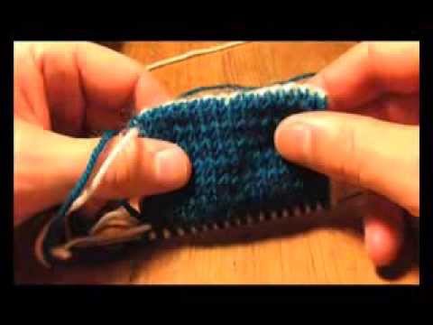 A Sockmatician Tutorial - Two-Colour Alternating Invisible Cast On for Double-Knitting