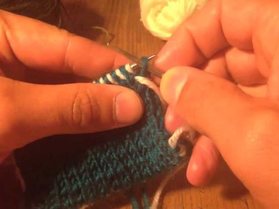 A Sockmatician Tutorial - One-Needle Kitchener Bind-Off for Double-Knitting