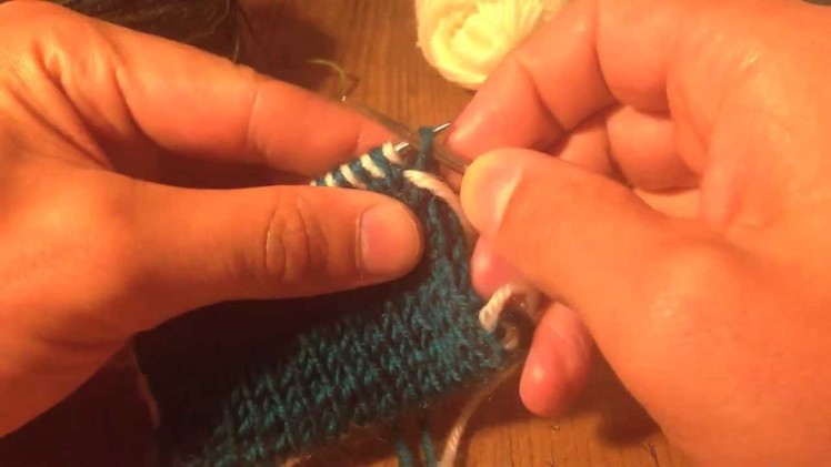 A Sockmatician Tutorial - One-Needle Kitchener Bind-Off for Double-Knitting