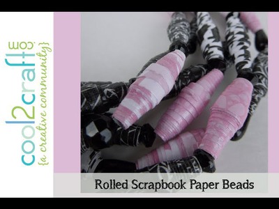 Aleene's Scrapbook Paper Beads by Tiffany Windsor DIY Craft