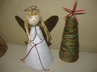 Angel Tree Topper Out of Recycled Materials Craft Tutorial