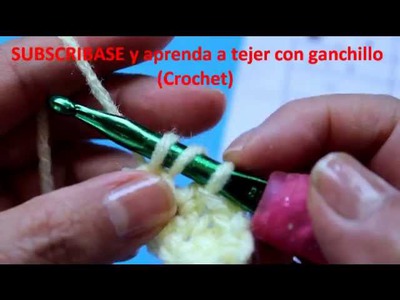 Aprenda a tejer Crochet (ganchillo) - Punto Media vareta