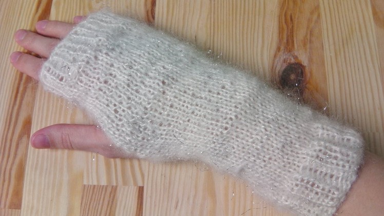 Arm cuffs sleeves knitting tutorial