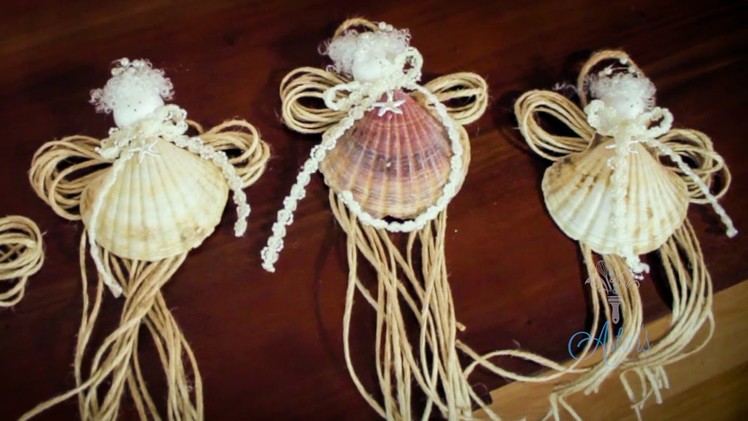 Arts and Crafts Tutorial: How to Make SeaShell Fairy Christmas Tree Decorations