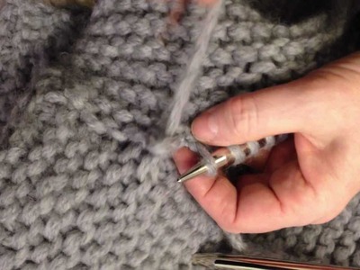 Attaching (or Knit In) a Garter Stitch Sleeve