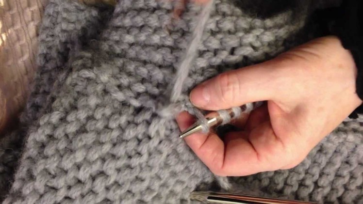 Attaching (or Knit In) a Garter Stitch Sleeve