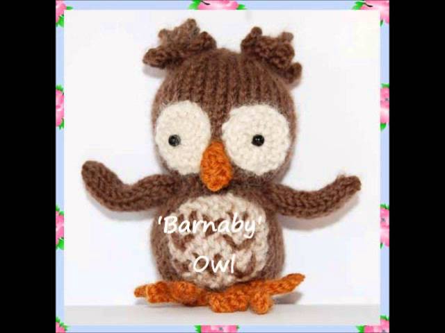 Barnaby Night Owl Bird Animal Baby DK Yarn Amigurumi Soft Toy Knitting Pattern