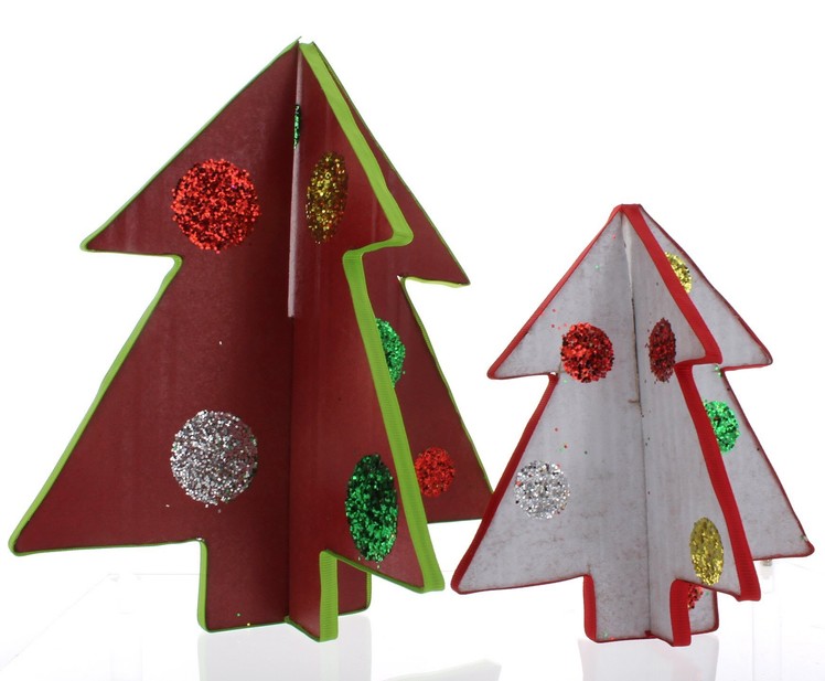 Cardboard Christmas Tree Craft Tutorial