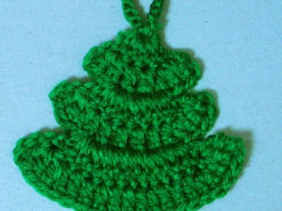 Πλεκτο Διακοσμητικο Χριστουγγενιατικο Δεντρο. Crochet Christmas Tree Ornament Tutorial