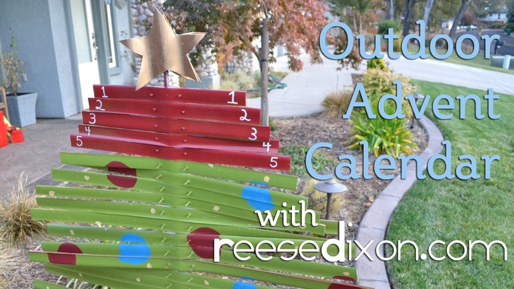 Christmas Crafts: Outdoor Advent Calendar DIY