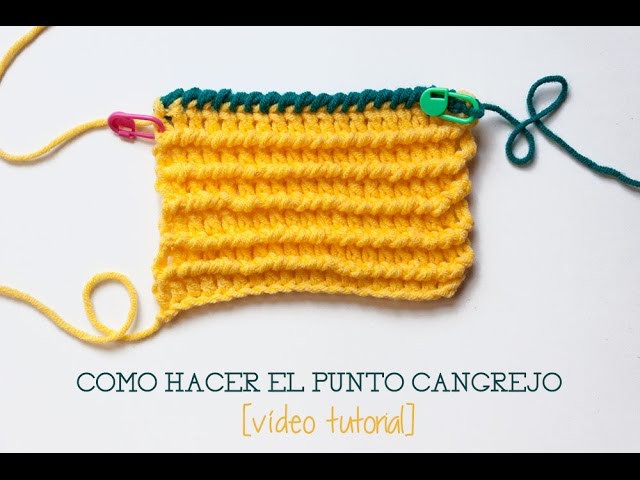 Cómo hacer el punto cangrejo en ganchillo | Crochet crab stitch