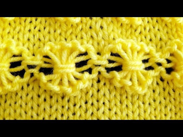 Cómo Tejer Flores-How to Knit Flowers2 Agujas (243)